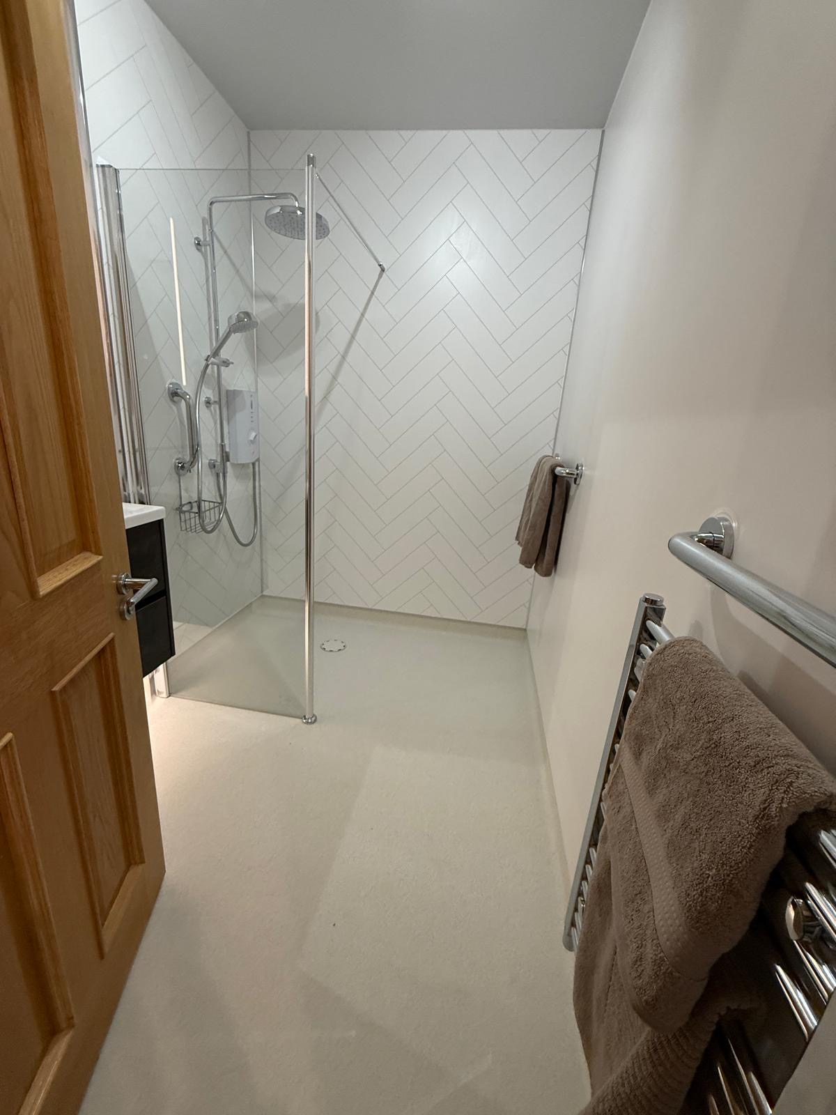 Finished mobility bathroom installation 7